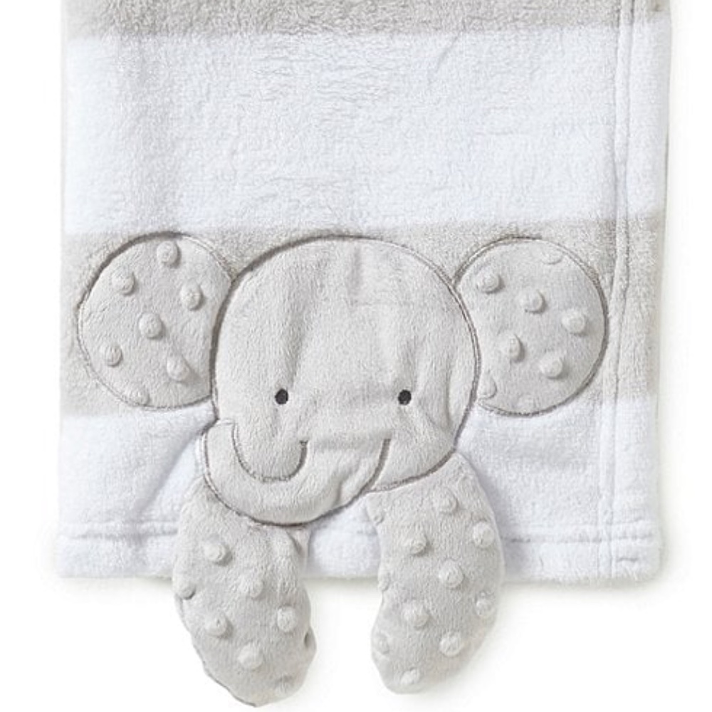 Starting Out: Striped Elephant Baby Blanket